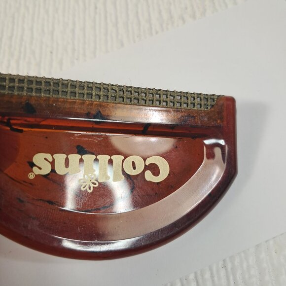 Collins Fabric and Sweater Comb D-Fuzz-It brown faux tortoiseshell Vintage - Picture 7 of 8